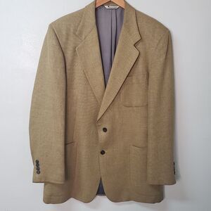 Vtg Aquascutum Regent 100 Blazer Sport Coat Jacket Men's 42L Union Made 2 Button